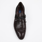 Formal Suede + Leather Shoe // Burgundy (US: 7)