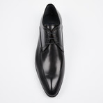 Pointy Toe Lace Up // Black (US: 9.5)