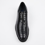 Python Lace Up Casual Shoe // Black (US: 8.5)