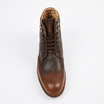 Wing Tip Lace up Boot // Brown (US: 12)