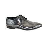 Shiny Formal Shoe + Studs // Gray + Black (US: 10.5)