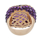 Crivelli 18k Rose Gold Diamond + Amethyst Ring // 81441444 // Size 7