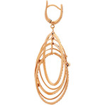 Crivelli 18k Rose Gold Diamond Earrings // 295-3013b