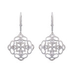 Crivelli 18k White Gold Diamond Earrings // 370-XE3025