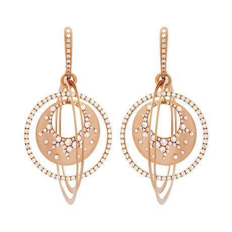 Crivelli 18k Rose Gold Diamond Earrings // 212-M376