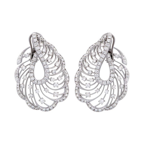 Crivelli 18k White Gold Diamond Earrings // 325-E1843