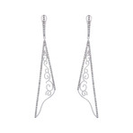 Crivelli 18k White Gold Diamond Earrings // 350-B174