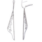 Crivelli 18k White Gold Diamond Earrings // 350-B174