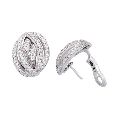 Crivelli 18k White Gold Diamond Earrings // 182-645