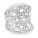Crivelli 18k White Gold Diamond Ring // 274-357 // Size 6.25