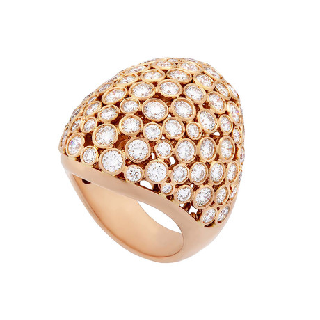 Crivelli 18k Rose Gold Diamond Ring // 017-2134 // Size 8