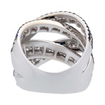 Crivelli 18k White Gold Diamond + Sapphire Ring // 361-R0372 // Size 6.25