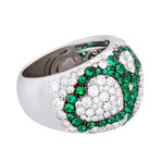 Crivelli 18k White Gold Diamond + Sapphire Ring // 259-AN449 // Size 7.5