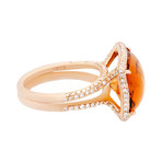 Crivelli 18k Yellow Gold Diamond + Citrine Ring // 017-2178 // Size 6.75