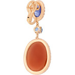 Crivelli 18k Rose Gold Diamond + Tanzanite Earrings // 372-2232