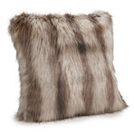 Limited Edition Faux Fur Pillow // Silver Fox