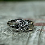 Navy Seals Eagle Trident Ring (6.5)
