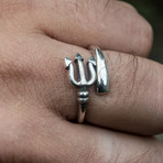 Trident Ring // Silver (6.5)