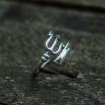 Trident Ring // Silver (8.5)