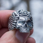 Odin + Valknut Ring // Silver (11)