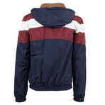 Leather Reversible Zip-Up Hooded Jacket // Brown (Euro: 46)