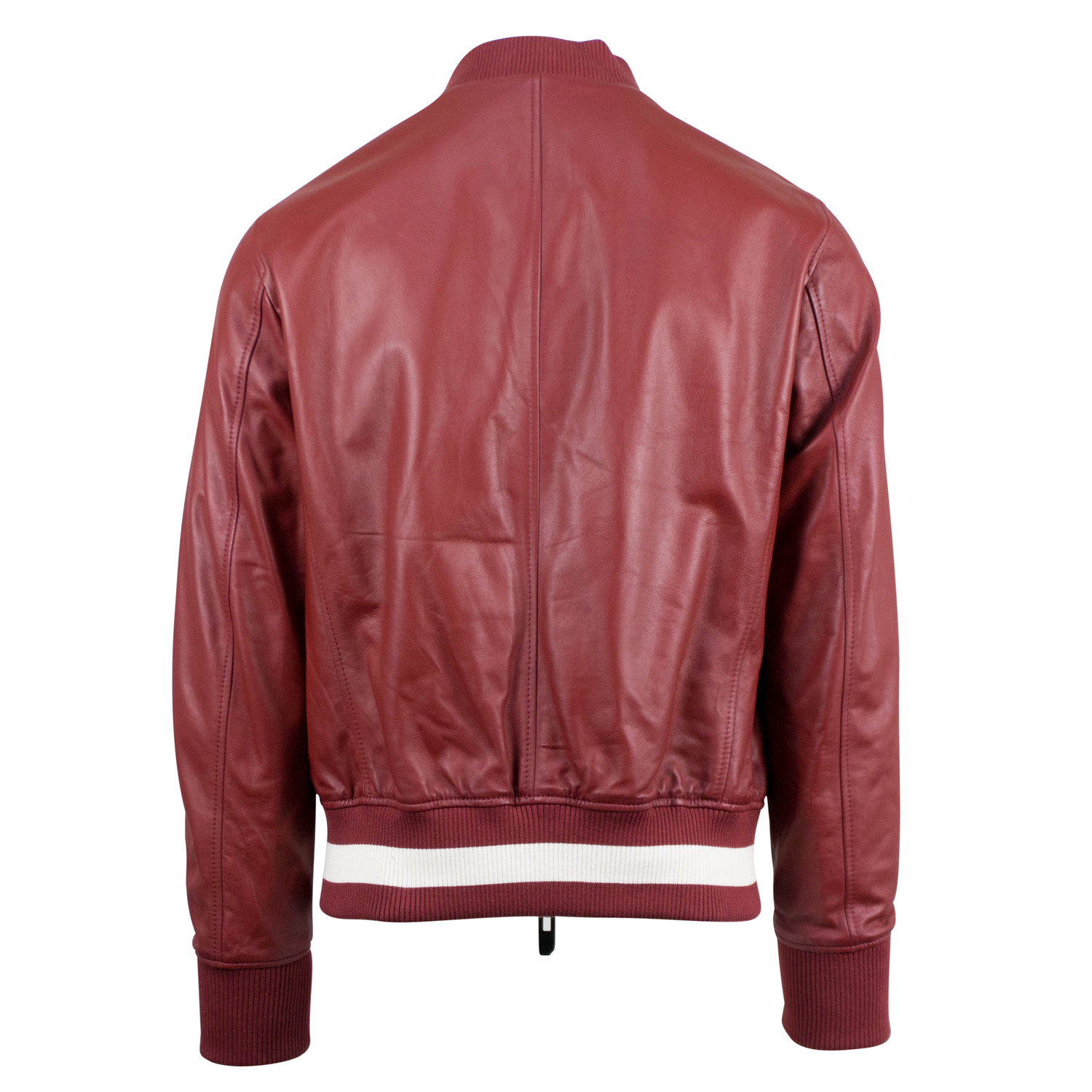 Bally // Leather Reversible Zip-Up Bomber Jacket // Red (Euro: 52 ...
