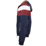 Leather Reversible Zip-Up Hooded Jacket // Brown (Euro: 46)