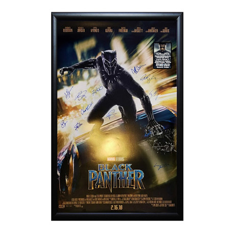 Signed + Framed Movie Poster // Black Panther