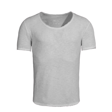 Crew Neck T-Shirt // Gray Melange (S)