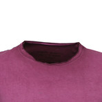 Oil Wash T-Shirt // Bordeaux (2XL)