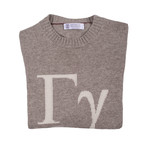 Gotti Cashmere Logo Sweater // Beige (Euro: 46)