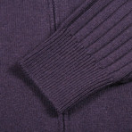 Squitieri Heavy Knit Zip Up // Purple (Euro: 52)