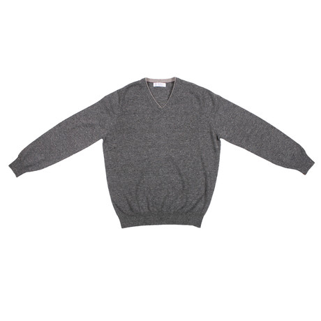 D'Amico Cashmere V-Neck Sweater // Gray (Euro: 46)