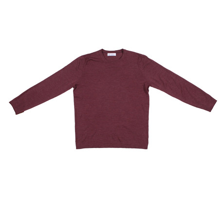 Cali Cashmere Blend Pullover Sweater // Maroon (Euro: 46)