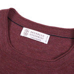 Cali Cashmere Blend Pullover Sweater // Maroon (Euro: 48)