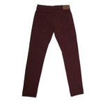 Cornelius 5 Pocket Jean Pants // Burgundy (28WX32L)