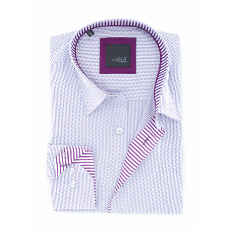 Nathanael Jacquard Shirt // Lilac (XL)