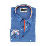 Jefferson Fill Coupe Button-Up Shirt // Indigo (3XL)