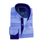Willy Plaid Button-Up Shirt // Lilac (L)