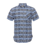 Truman Short Sleeve Button Down Shirt // Blue (M)