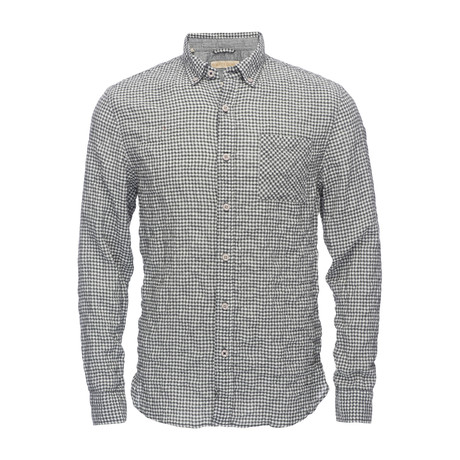 Truman Button Collar Shirt // Gray (S)