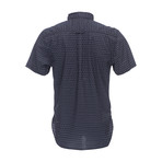 Truman Short Sleeve Button Collar Shirt // Navy (L)