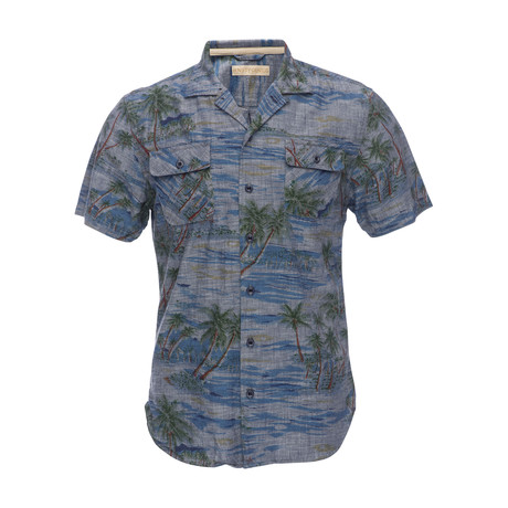 Truman Short-Sleeve Camp Shirt // Indigo (XS)