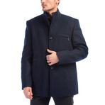 Moscow Overcoat // Dark Blue (X-Large)