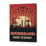 Motherland Needs Airplanes (18"W x 26"H x 0.75"D)