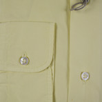 Brennan Cotton Slim Fit Casual Shirt // Yellow (M)