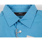 Tyrese Cotton Slim Fit Casual Shirt // Teal (S)
