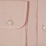 Brennen Cotton Slim Fit Casual Shirt // Pink (S)