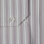 Shawn Striped Cotton Slim Fit Dress Shirt // White (US: 15.75R)