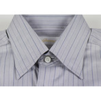 Maximo Herringbone Weave Dress Shirt // Gray (S)